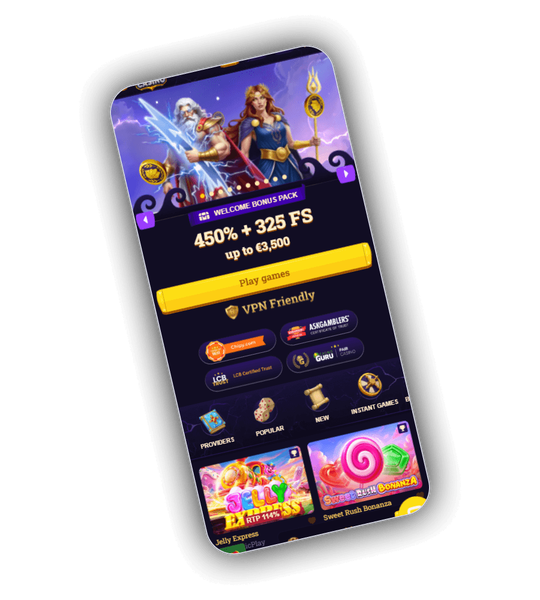 Emperia Casino homepage overview