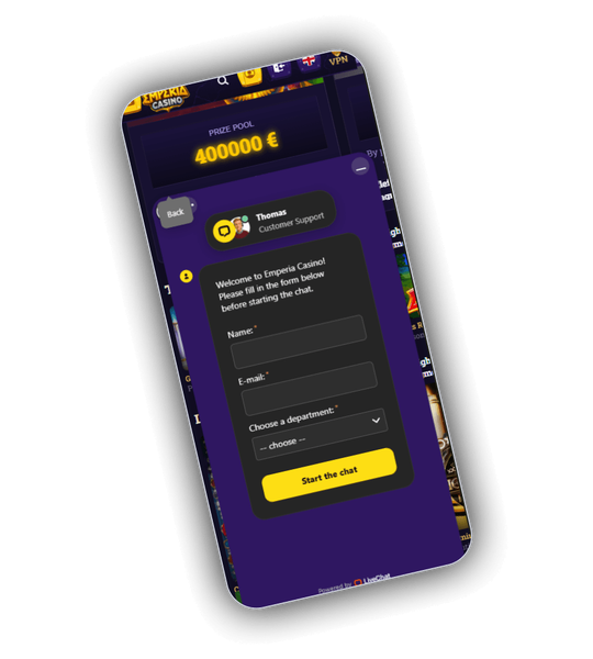 Emperia Casino contact and support channels